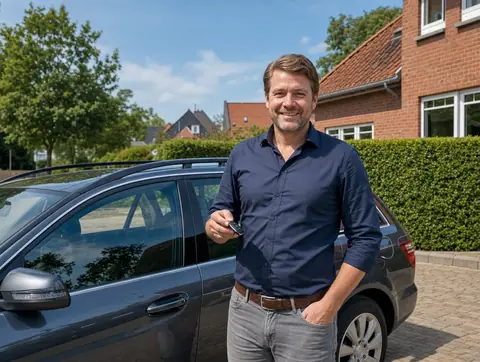 Verkäufer aus Waltrop mit dem verkauften Fahrzeug
